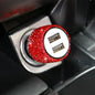 Bling Car Charger 5V 2.1A Dual Port Fast Adapter Vehicle Interior Accessory