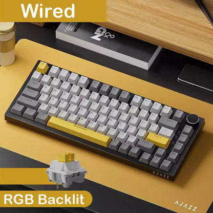 Wireless Mechanical Keyboard Ajazz AK820 RGB Bluetooth 5.1 USB-C Wired