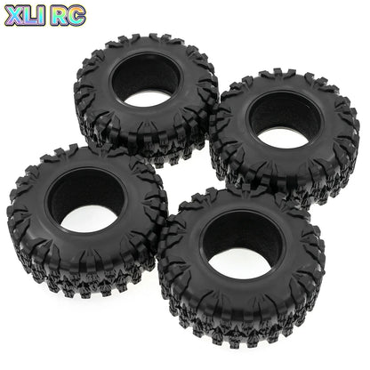 4Pcs Rubber Tire 2.2" for 1/10 RC Crawler Axial SCX10 TRX4 Wheels