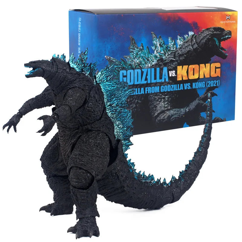 SHM Godzilla vs Kong 2021 Nuclear Blue Godzilla PVC Action Figure Model Toy