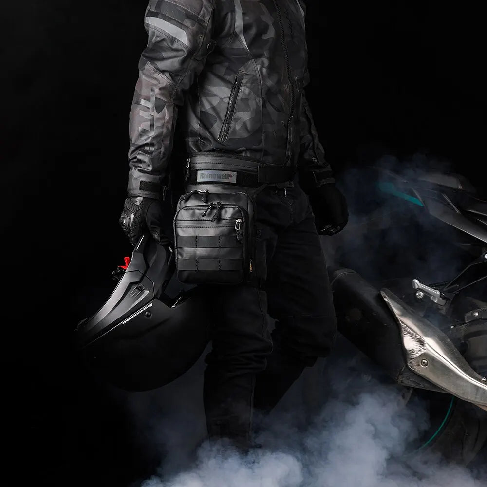 Motorcycle Leg Bag Waist Pack EVA Hard Shell Phone Holder Bum Bag