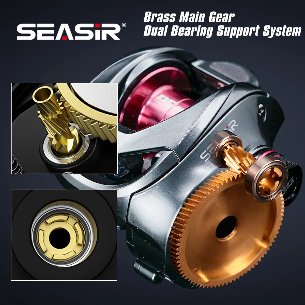 DC Baitcasting Reel Digital Control Seasir DCAST 7.3:1 7+1BB 8.5kg Drag
