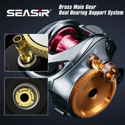 DC Baitcasting Reel Digital Control Seasir DCAST 7.3:1 7+1BB 8.5kg Drag