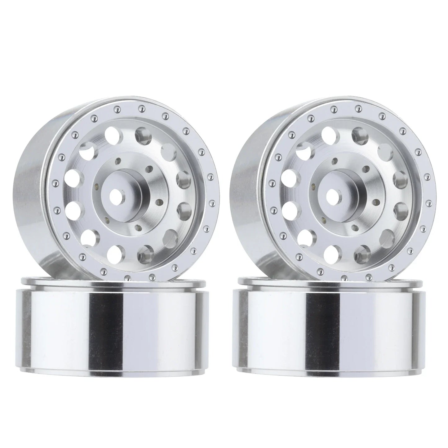 4Pcs CNC Aluminium 1.3in Beadlock Wheels 1/18 1/24 RC Crawler Rims