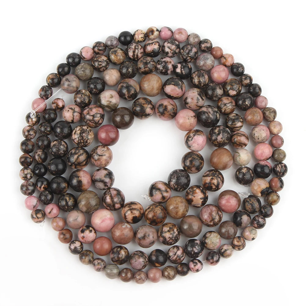 Natural Stone Loose Beads 12mm Round Gemstone for Jewellery Making DIY