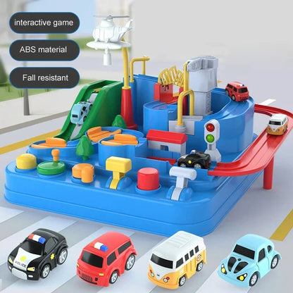 Racing Rail Car Model Educational Toys Children Track Adventure Game Brain Mechanical Interactive Train Animals Space Rocket Toy-EXPROTAS