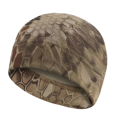 Men Women Winter Fleece Beanie Hat, Windproof Tactical Military Skull Cap for Hiking Hunting