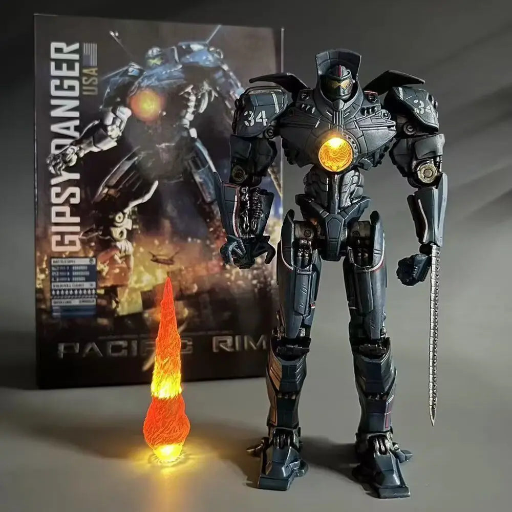 Pacific Rim Deluxe Light Edition Gipsy Danger Action Figure Limited Movable Obsidian Fury Mecha Model Children Birthday Gift-EXPROTAS
