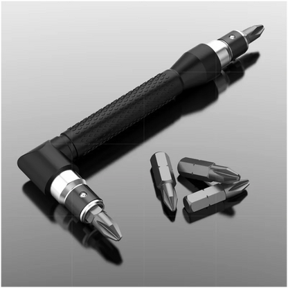 Hexagon Screwdriver Bit 1/4" Double-End Handle Black 6.35mm Wrench Tool