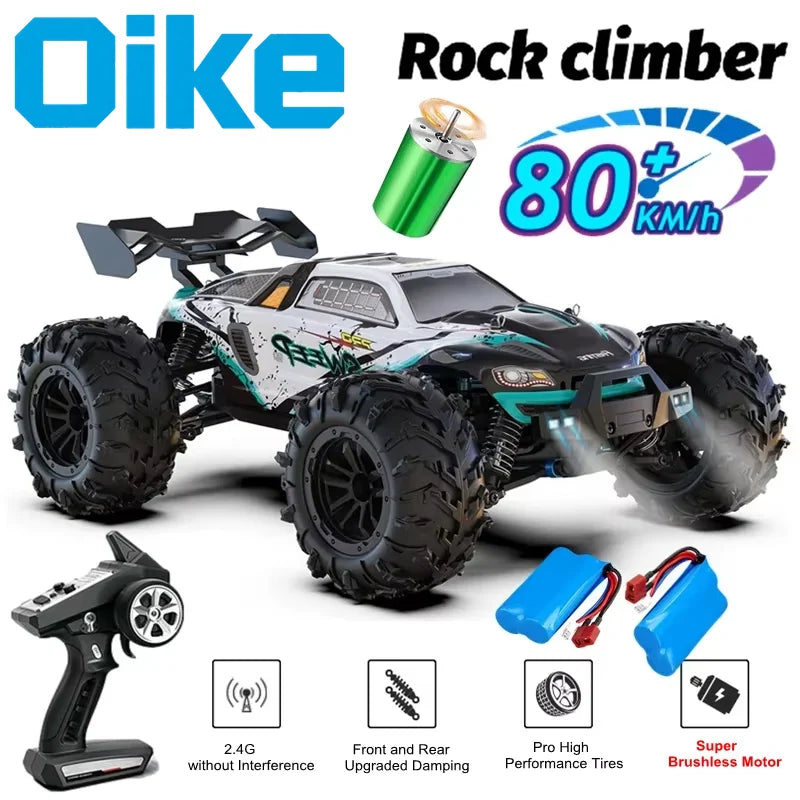 4WD RC Car Remote Control Buggy Off Road Brushless 80KM/H Racing Truck