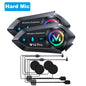 Y12 Pro Motorcycle Helmet Bluetooth Intercom Headset 500m IP56 Music Share