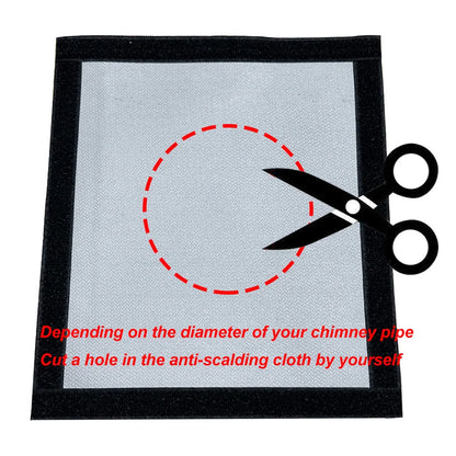 Hot Tent Stove Jack Fire Resistant Stove Pipe Vent Ring for Winter Camping