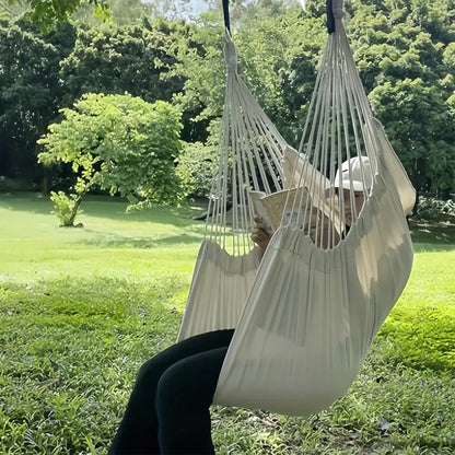 1pc Leisure Fabric Hammock Chair Outdoor Swing Chair Hammock Dormitory Hammock Chair Anti Rollover Hammock(With Storage Bag-EXPROTAS