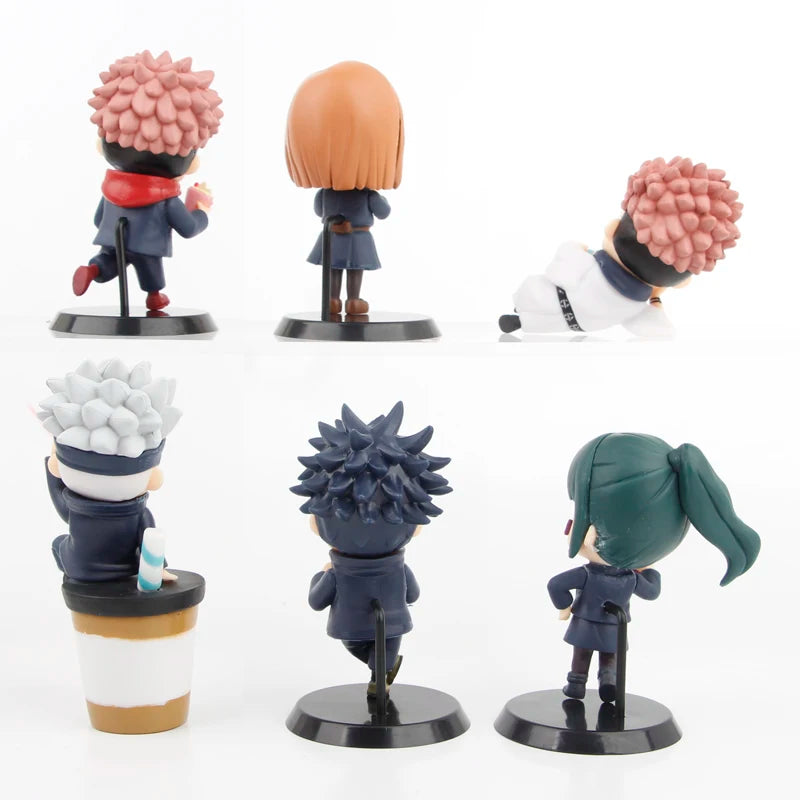 6pcs Jujutsu Kaisen Figure Set 9cm Anime Collectible Models