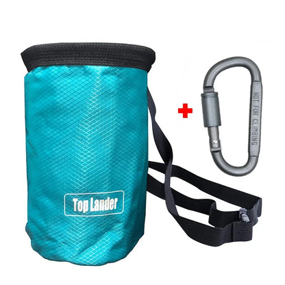 Rock Climbing Chalk Bag Magnesia Pouch with Waterproof Pocket