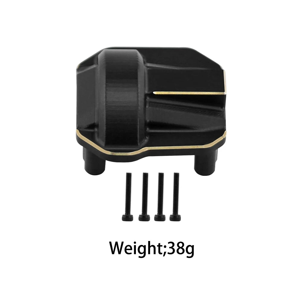 1/10 Axial SCX10 II AR44 Brass Differential Cover Counterweight Black