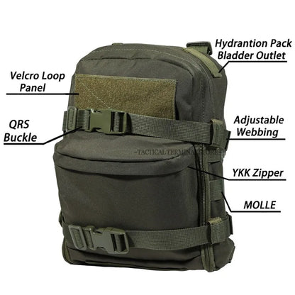 Hydration Bag Tactical Backpack Water Bladder Carrier Molle Outdoor Pack