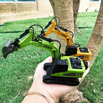 Mini Remote Excavator 1/64 Scale RC Control Model Toy for Boys Adults
