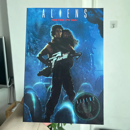 NECA Aliens Ripley Newt Xenomorph Facehugger Action Figure Model Toy Set