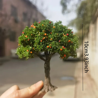 1pc Realistic Fruit Tree Miniature Trees Model Decoration for Sand Table