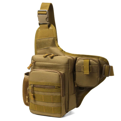 Waterproof Fishing Shoulder Bag Outdoor Sports Cycling Crossbody Chest Single Backpack Travel Climbing Camping Tactical Handbag-EXPROTAS