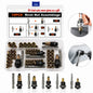 60PCS Carbon Steel Rivnut Manual Riveter Set for M3 M4 M5 M6 M8