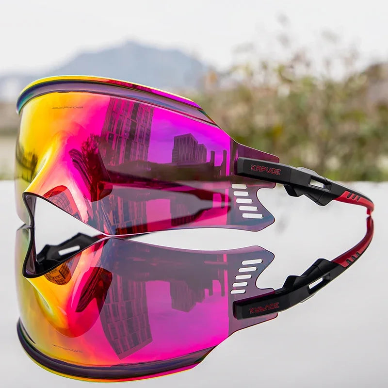 2025 Kapvoe Sport Sunglasses, UV400 Road & MTB Cycling Glasses for Men & Women