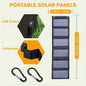12V Phone USB Charger Solar Panel Portable Outdoor Camping Power Bank