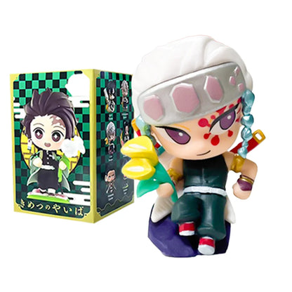 Demon Slayer Blind Box Figure Tanjiro Nezuko Anime PVC Collectible Toy