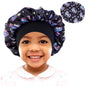 Curly Hair Adjustable Kids Satin Bonnet Sleep Cap Cartoon Hat for Baby