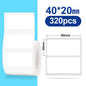 Self-adhesive Paper Waterproof Stickers for Christmas Labels - 40x20mm