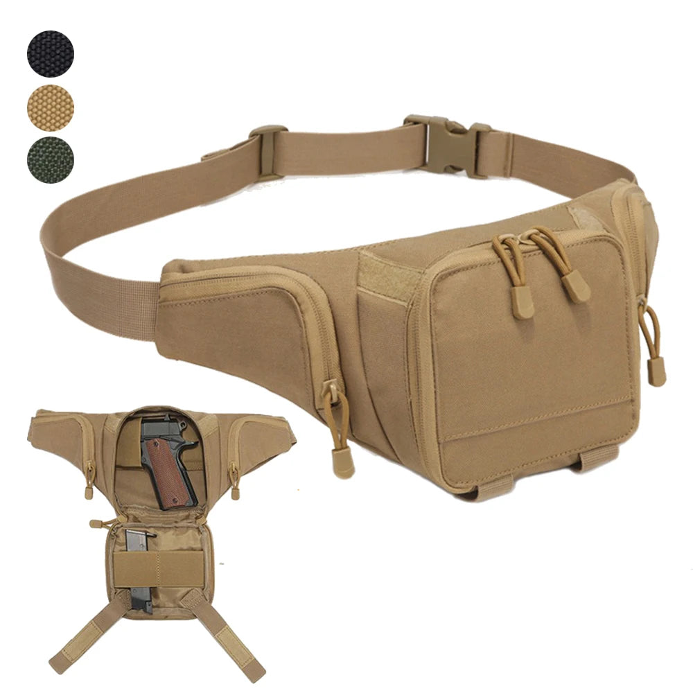 Concealed Carry Waist Bag Adjustable Fanny Pack Tactical Storage Belt