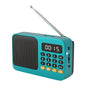 Music Rechargeable Speaker FM Radio Portable Digital Flashlight Player
