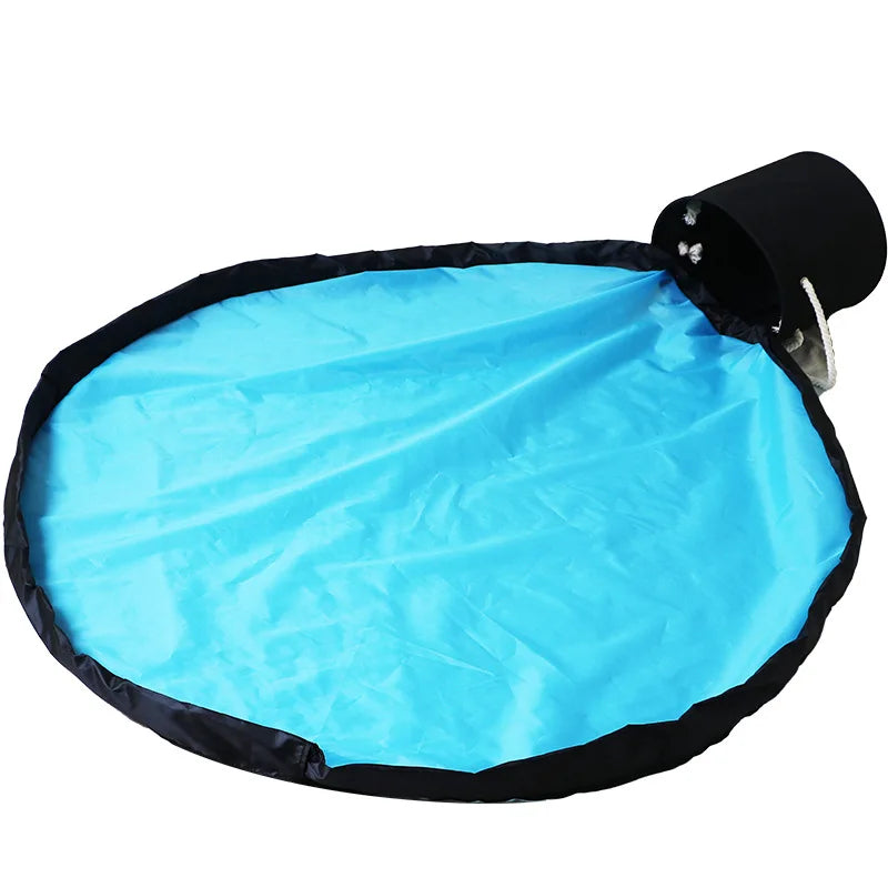 Toy Quick Storage Bag Hand-held Organizing Bucket for Lego Blocks
