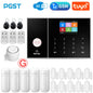 PGST Smart Life Alarm System for Home WIFI GSM Security Alarm Host with Door and Motion Sensor Tuya Smart App control work Alexa-EXPROTAS