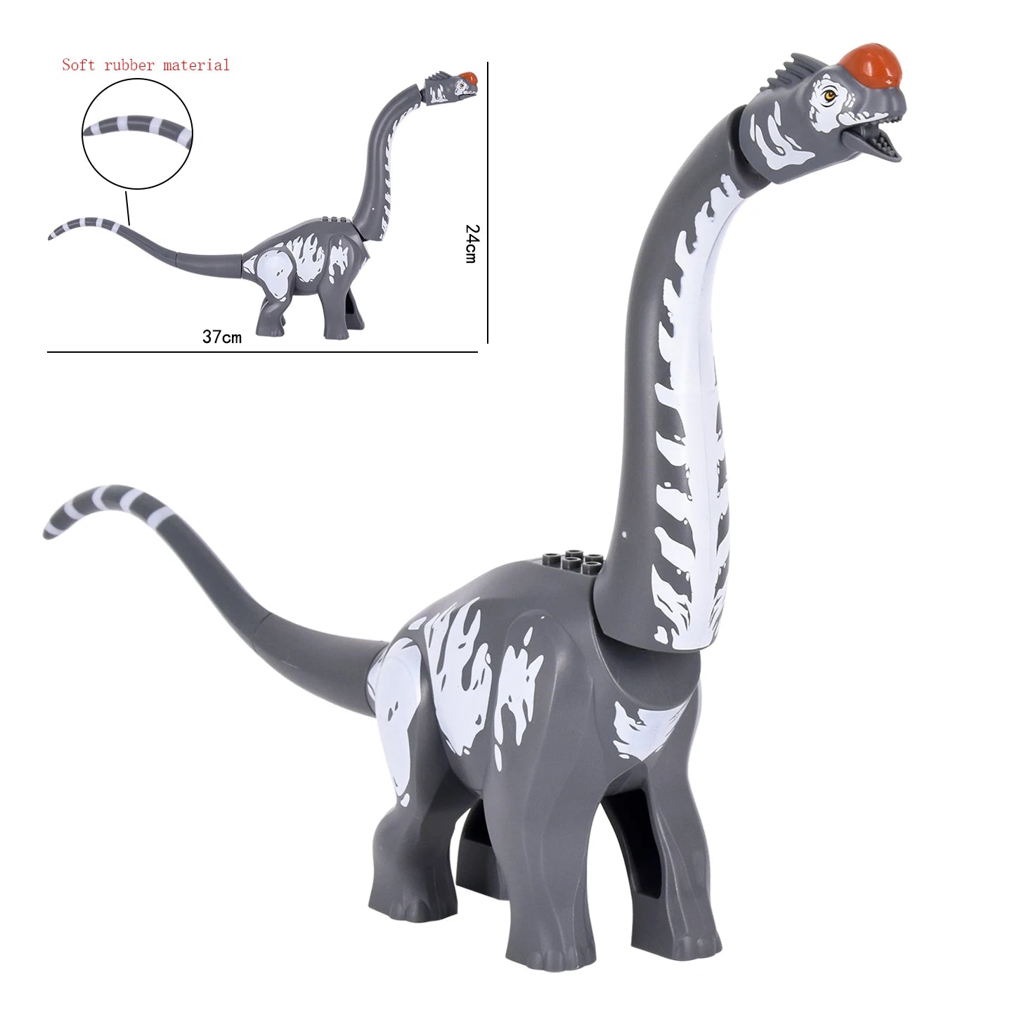 MOC Jurassic Building Block Dinosaur Model Big Brachiosaurus Toy