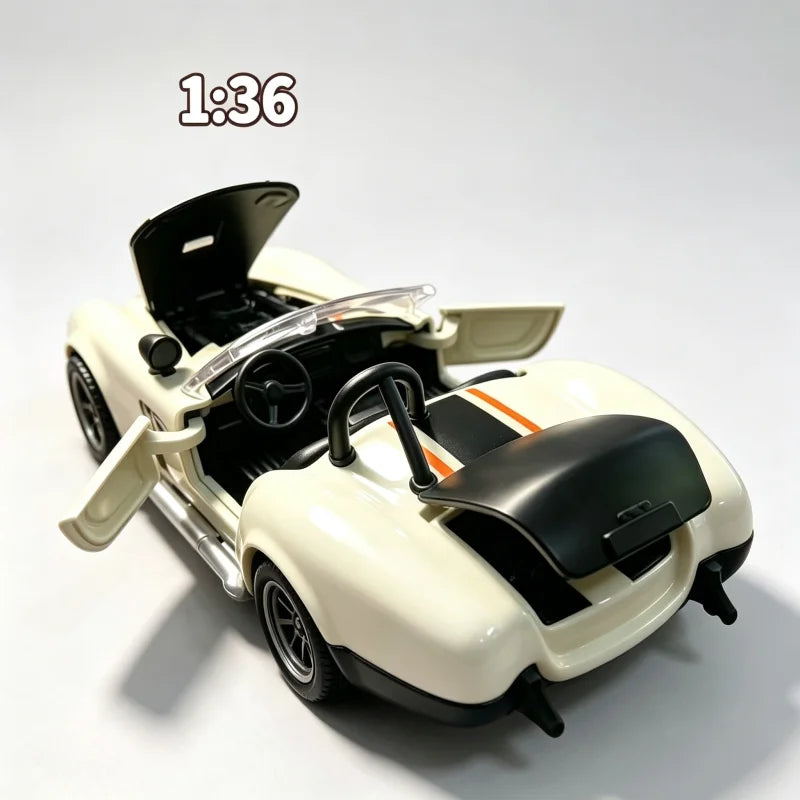 1:36 Alloy Car Model Convertible Vintage Diecast Miniature Collectible