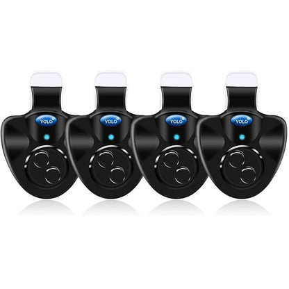Electronic Fishing Rod Bite Alarm LED Sound Alert Bell Clip-On