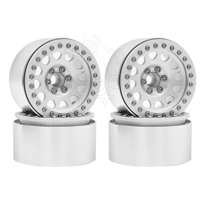 1/10 RC Crawler CNC 2.2" Aluminum Beadlock Wheels for TRX4 TRX6 Axial SCX10 Wraith Capra - EXPROTAS