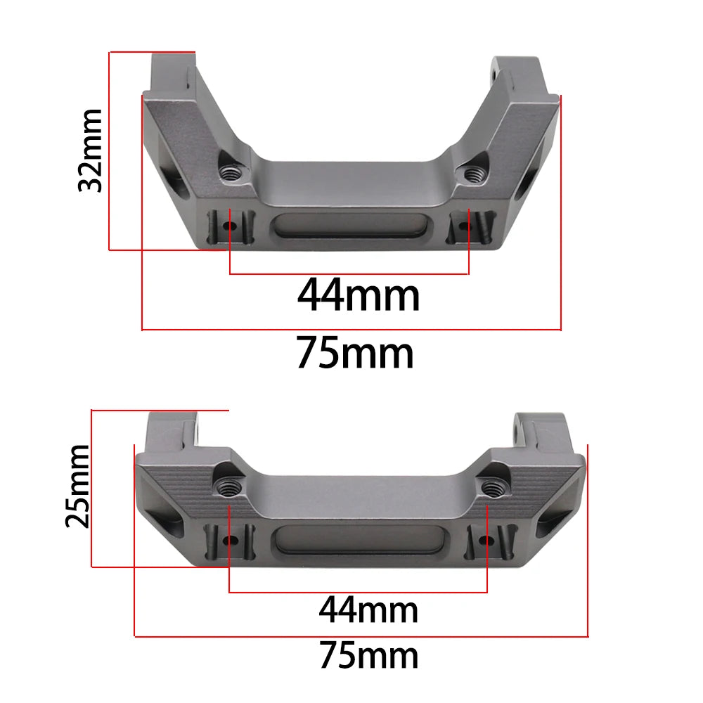 CNC Aluminum TRX4 Front & Rear Bumper Mount Stand for 1/10 RC Crawler Upgrade Parts - EXPROTAS