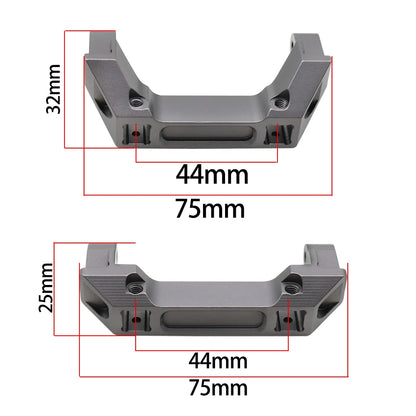 CNC Aluminum TRX4 Front & Rear Bumper Mount Stand for 1/10 RC Crawler Upgrade Parts - EXPROTAS