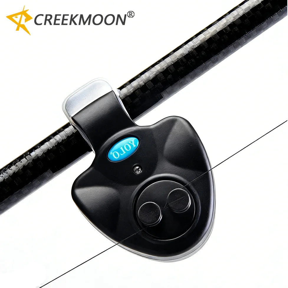 LED Fishing Bite Alarm Clip Carp Rod Bell Sound Indicator Night Sensor