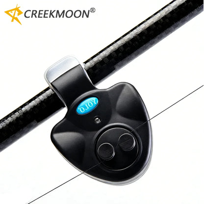 LED Fishing Bite Alarm Clip Carp Rod Bell Sound Indicator Night Sensor