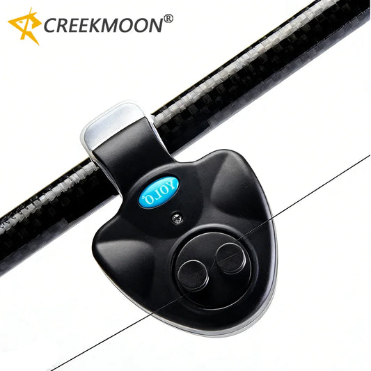 LED Fishing Bite Alarm Clip Carp Rod Bell Sound Indicator Night Sensor