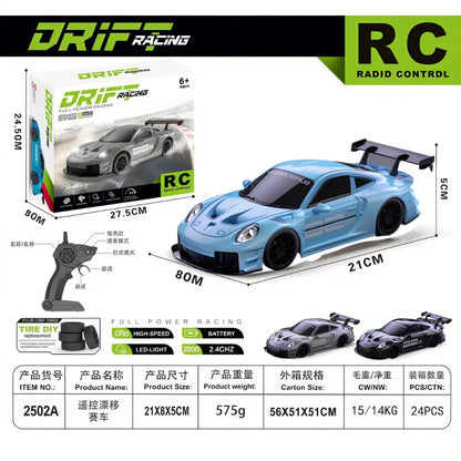 2026 RC Drift Car Speed Remote Control 1:24 Porsche 911 Racing Toy