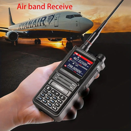Radtel RT-470X Full Band Ham Radio 256 Channel Air Band Two Way Radio USB-C Aviation NOAA Police Marine Amateur HT Scanner Roger-EXPROTAS