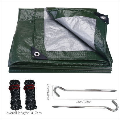 Waterproof Tarp Cover Heavy Duty Tarpaulin 3x3M Camping Ground Sheet