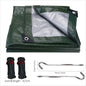 Waterproof Tarp Cover Heavy Duty Tarpaulin 3x3M Camping Ground Sheet
