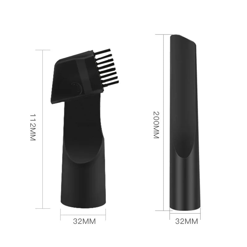 Universal Vacuum Cleaner Brush Nozzle 32 & 35mm Brush Head Cleaning Tool Long Flexible Flat Slim Suction Nozzle Head For Bed