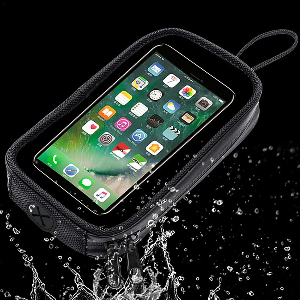 Motorcycle Magnetic Fuel Tank Bag Clear Phone Holder Waterproof Seat Pouch